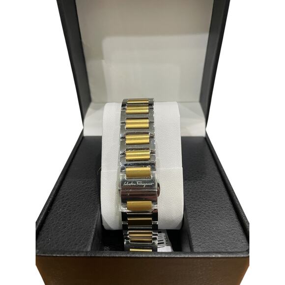 Ferragamo Men's Swiss 1898 Slim Two-Tone Stainless Steel Bracelet Watch (11857) - Picture 3 of 5